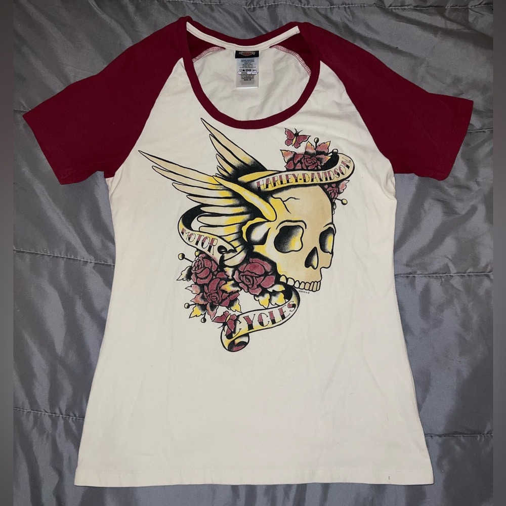 Harley Davidson Baseball Tee